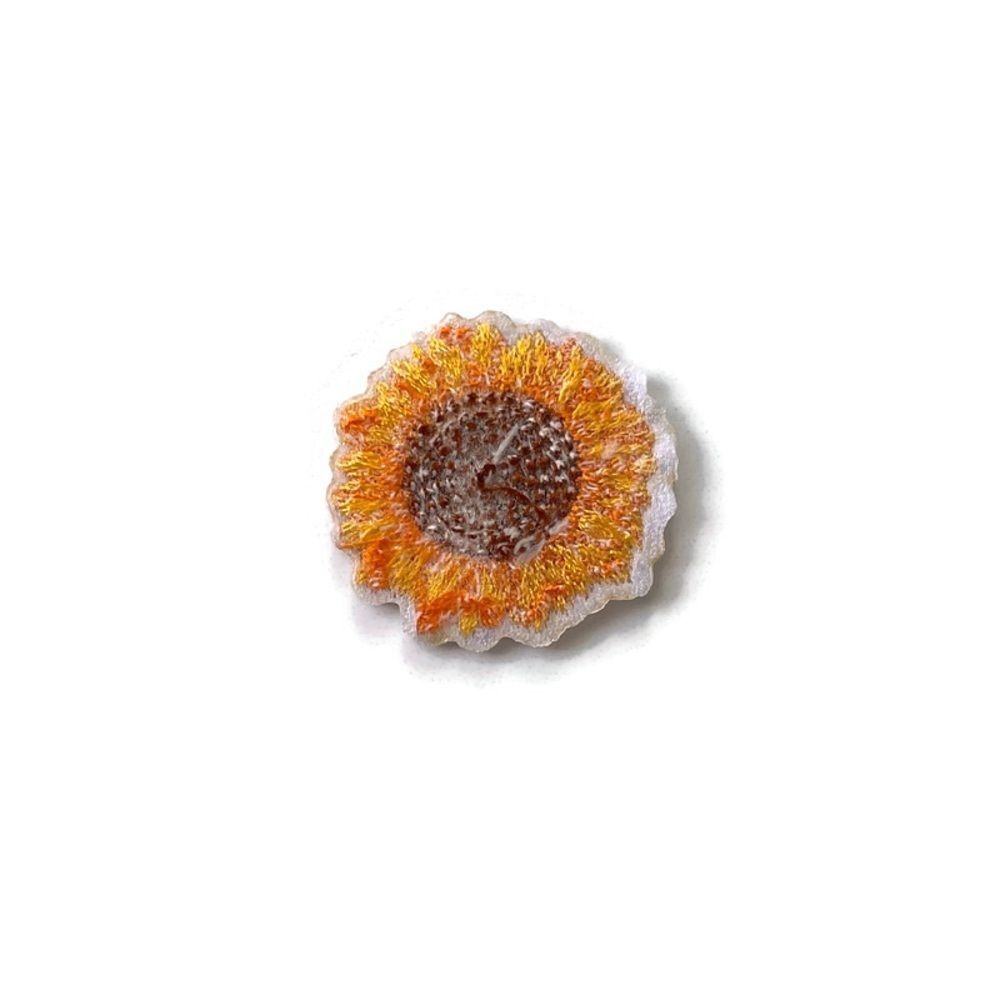 Sunflower Small Embroidered Patch - Picture 3 of 3